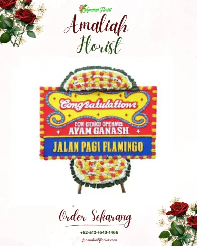 Bunga Papan Congratulation di Lekok Pasuruan